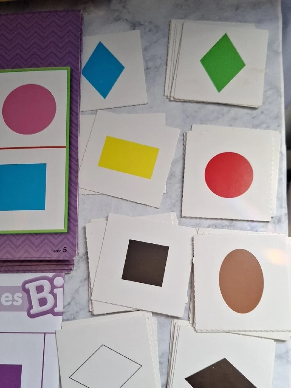 Bingo Colors & Shapes Learning Game - Purple
